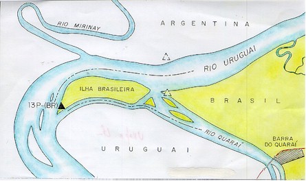 Barra do Quarai, no rio Uruguai
